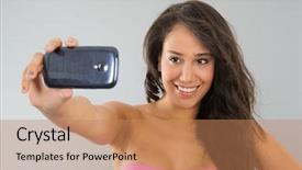  Presentation with taking the blood pressure in black women - Slide deck featuring twenty something - young attractive black woman is background and a  colored foreground