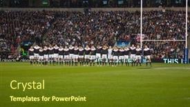  Presentation with samoa - PPT theme enhanced with twickenham-london-november-20-english background and a tawny brown colored foreground