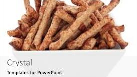  Presentation with porcelain - Cool new PPT layouts with twiglet-savoury-beef-snacks backdrop and a white colored foreground