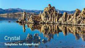  Presentation with california - PPT layouts consisting of twilight-evening-california-usa-picturesque background and a ocean colored foreground