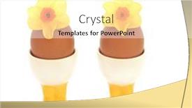  Presentation with protein food - PPT theme with twin-boiled-eggs-natural-health background and a white colored foreground