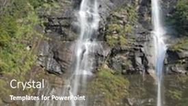  Presentation with fall mountains - Amazing theme having twin falls in the mountains of northern italy photo taken fisheye lens backdrop and a gray colored foreground