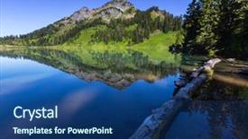  Presentation with area - PPT theme featuring twin lakes in mt baker background and a  colored foreground