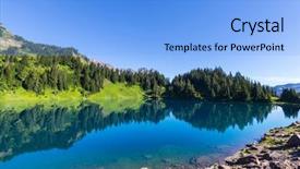  Presentation with area - Slide deck with twin lakes in mt baker background and a  colored foreground