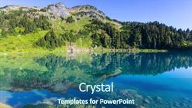  Presentation with area - PPT theme enhanced with twin lakes in mt baker background and a  colored foreground