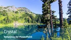  Presentation with area - Amazing PPT theme having twin lakes in mt baker backdrop and a  colored foreground