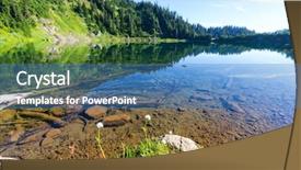  Presentation with washington dc usa map - Beautiful slide deck featuring twin lakes in mt baker backdrop and a  colored foreground