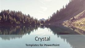  Presentation with ecology saline lakes - Slides having twin lakes in mt baker background and a  colored foreground