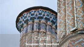  Presentation with turkey - Presentation theme featuring twin-minaret-madrasah-in-erzurum background and a gray colored foreground