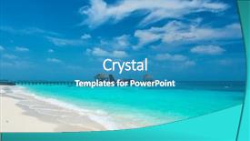  Presentation with maldives - Audience pleasing theme consisting of twin otter red seaplane backdrop and a teal colored foreground