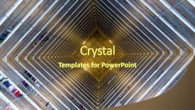  Presentation with twin towers - Presentation design featuring twin towers - top down city of hong background and a tawny brown colored foreground