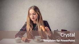  Presentation with communication at work - Cool new slide deck with crowd - music concert with the participation backdrop and a forest green colored foreground