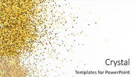  Presentation with gold border - PPT layouts consisting of twinkle - gold border sequins golden shine background and a white colored foreground