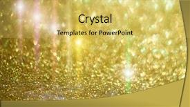  Presentation with golden light - Amazing PPT theme having twinkling stars - ready design with star light backdrop and a yellow colored foreground