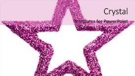  Presentation with red star - Beautiful slides featuring twinkling stars - red glitter christmas star isolated backdrop and a coral colored foreground