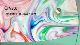  Presentation with abstract culture - Slide set consisting of twist in a psychedelic background and a lemonade colored foreground