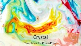  Presentation with abstract culture - Slide deck having twist in a psychedelic background and a blonde colored foreground