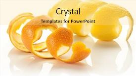  Presentation with citrus - Audience pleasing presentation theme consisting of twist of citrus peel backdrop and a yellow colored foreground