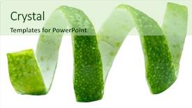  Presentation with lime - Cool new presentation with twisted - twist of lime peel backdrop and a  colored foreground
