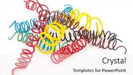  Presentation with wires - Presentation design with twisted wires background and a sky blue colored foreground