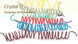  Presentation with wires - Audience pleasing presentation design consisting of twisted wires backdrop and a cream colored foreground