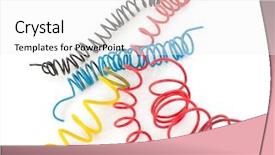  Presentation with wires - Beautiful presentation design featuring twisted wires backdrop and a white colored foreground