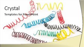  Presentation with wires - Presentation theme enhanced with twisted wires background and a white colored foreground