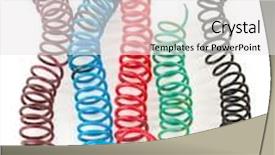  Presentation with wires - Presentation theme consisting of twisted wires background and a white colored foreground