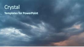  Presentation with rain sky - Presentation having twister - rainstorm autumn sky with dark background and a ocean colored foreground