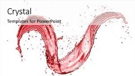  Presentation with image resolution - Cool new slide deck with twister - red wine abstract splash shape backdrop and a white colored foreground