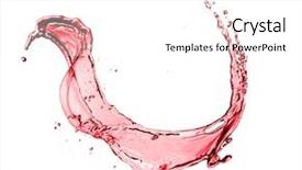  Presentation with image resolution - PPT theme enhanced with twister - red wine abstract splash shape background and a white colored foreground