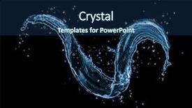  Presentation with image resolution - Audience pleasing slide set consisting of twister - water splash abstract shape isolated backdrop and a ocean colored foreground