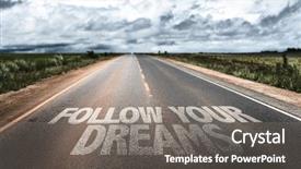  Presentation with medical devices and rural - Beautiful PPT layouts featuring twitter - follow your dreams written backdrop and a gray colored foreground