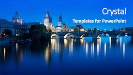  Presentation with pray time - Colorful presentation enhanced with twlight - charles bridge in sunset time backdrop and a  colored foreground