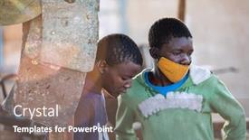  Presentation with workshop - Amazing presentation having two-african-brothers-standing backdrop and a gray colored foreground