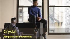  Presentation with two cute sisters playing - Audience pleasing slides consisting of two afroamerican young man playing backdrop and a tawny brown colored foreground