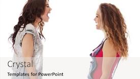  Presentation with violance - Presentation having two-agressive-women-having-argue background and a white colored foreground