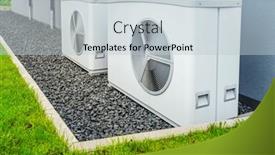  Presentation with energy air - Presentation theme featuring two-air-source-heat-pumps background and a lemonade colored foreground