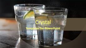  Presentation with alcoholic - Slide set enhanced with two alcoholic gin and tonic in the bar cocktail background and a violet colored foreground