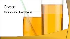  Presentation with juices - Beautiful presentation theme featuring two apple juices isolated on white background backdrop and a white colored foreground