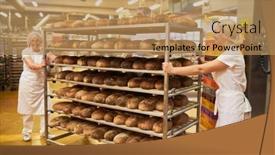  Presentation with ready - Slide deck with two-bakers-push-ready-baked background and a coral colored foreground