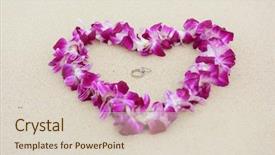  Presentation with flower wedding - Colorful theme enhanced with two bands in flower backdrop and a lemonade colored foreground