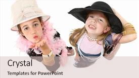  Presentation with jewelry - Presentation theme having two beautiful girls playing dress background and a soft green colored foreground