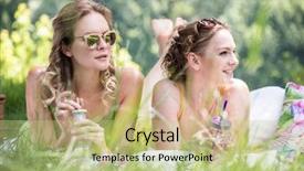  Presentation with underage drinking two teenagers having - Audience pleasing PPT layouts consisting of two beautiful young model having backdrop and a  colored foreground