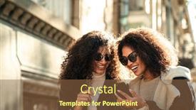  Presentation with walking together - PPT theme having two-beautiful-young-stylish-african background and a tawny brown colored foreground