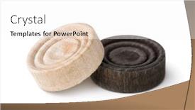  Presentation with black and white checker - Slide set having two-black-and-white-wood background and a white colored foreground