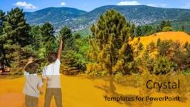  Presentation with red grapefruit orange orange - Beautiful presentation featuring two boys - brothers of seven backdrop and a gold colored foreground