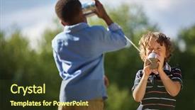  Presentation with two cute sisters playing - Amazing slides having tins - two boys playing tin can backdrop and a tawny brown colored foreground