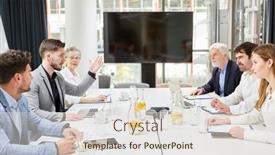  Presentation with teams - Presentation design with two-business-teams background and a lemonade colored foreground