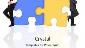  Presentation with different - Presentation theme having two-businessmen-in-different-suits background and a cream colored foreground